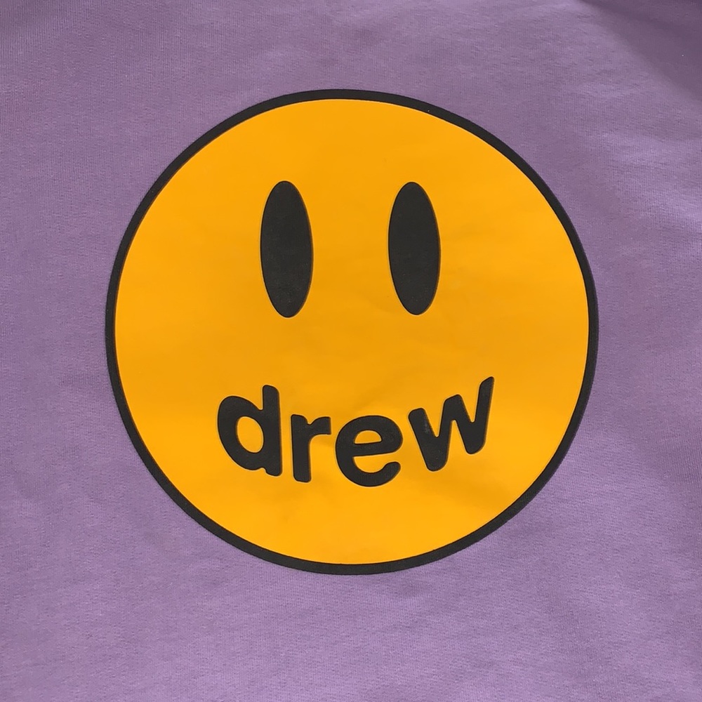 DREW HOUSE mascot hoodie-lavender smiley face - Picture 5 of 8